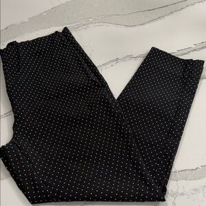 Who What Wear Polka Dot Pants – Size 14 – Black & White – Stretch